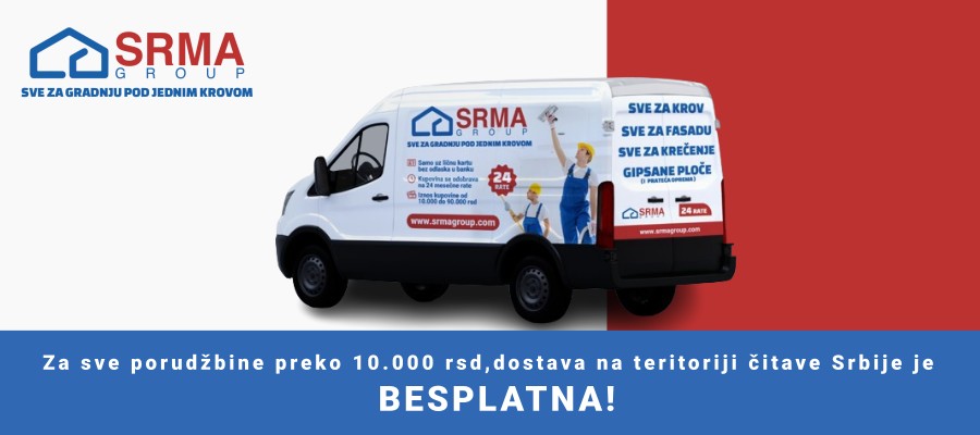 Beli kombi na belojm crvenoj i plavoj pozadini , besplatna dostava