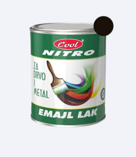 Pakovanje nitro crnog laka sa crnim krugom iznad kutije proizvodnje Hemmax zapremine 0,75l