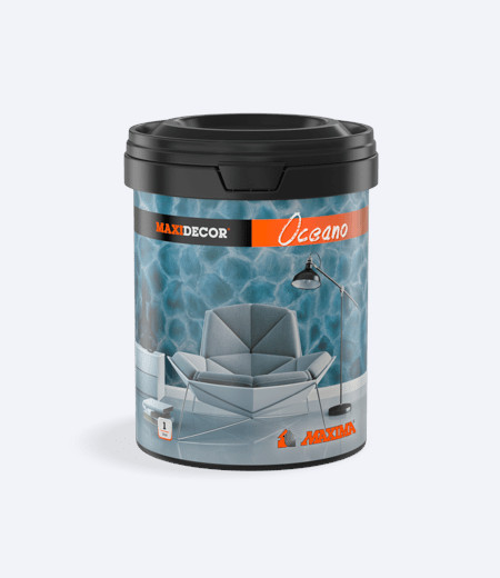 Kutija farbe zapremine 0,5L nijanse OCEANO proizvodnje MAXIDECOR