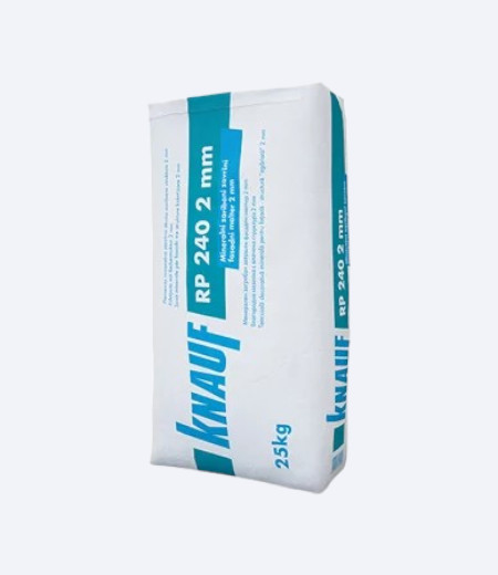 Pakovanje zaribanog završnog fasadnog nanosa od 2mm težine 25kg