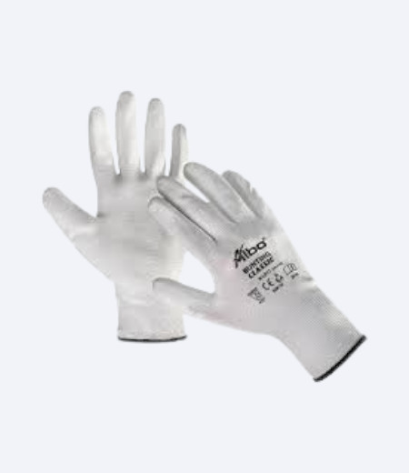 Zaštitne rukavice bele boje