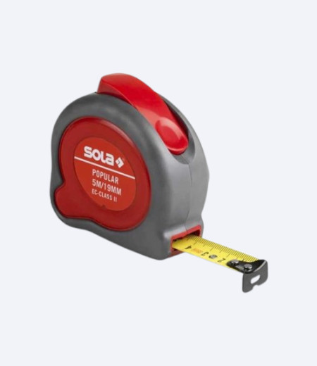 Metar sa sivim i crvenim kućištem proizvodnje Sola