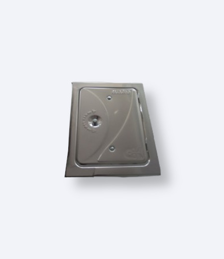 Prednja strana cinkovanih vrata za dimnjak dimenzije 120x180mm