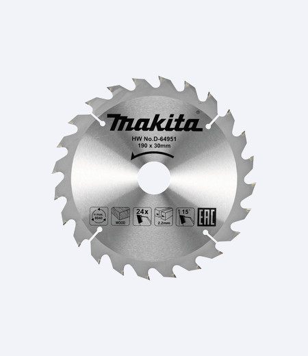 MAKITA LIST TESTERE CIRKULAR DRVO Fi190mm D-64951