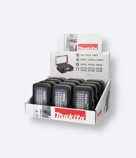 Više bits Makita nastavka u beloj kutiji