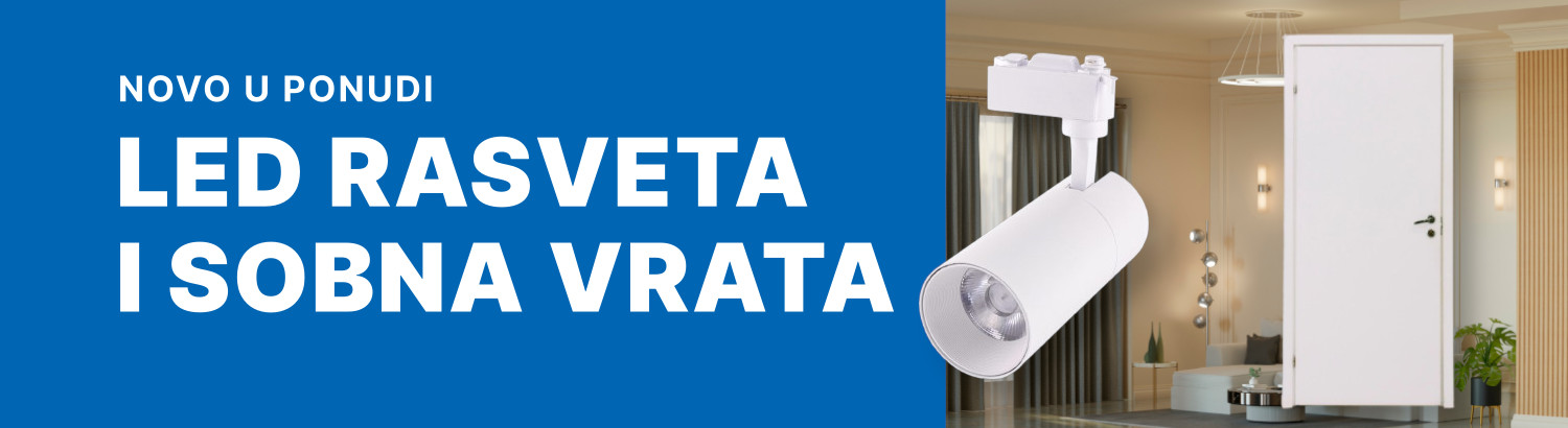 Baner za led rasvetu i sobna vrata