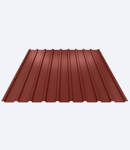 Jedna tabla trapeznog lima debljine 0,4mm crvene boje