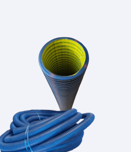 Plava dvoslojna korugovana u koturu obima 110