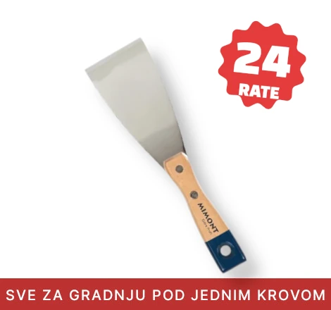 Špahtla na beloj pozadini