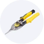 Makaze za lim na svetloj pozadini