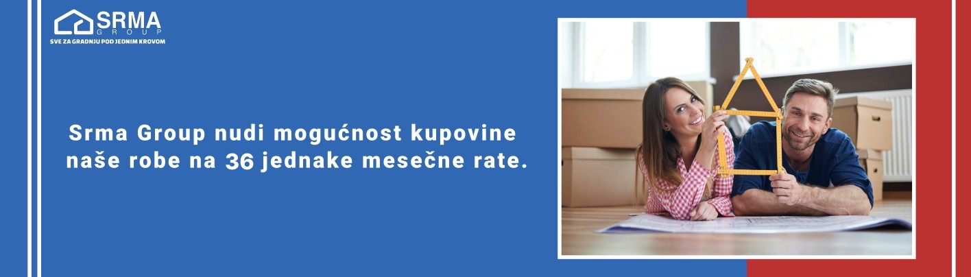 Ilustracija baner za široke ekrane kupovinu na 36 rate